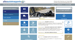 Desktop Screenshot of alboautotrasporto.it